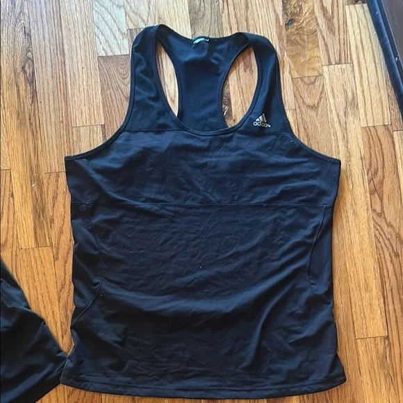 Adidas running Women's Black 2-pack bundle Tank Tops - Picture 2 of 8